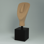 Non-dit | Une symétrie silencieuse | Sculptures de têtes abstraites