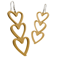 Drops Of Love | Dangling Heart Earrings