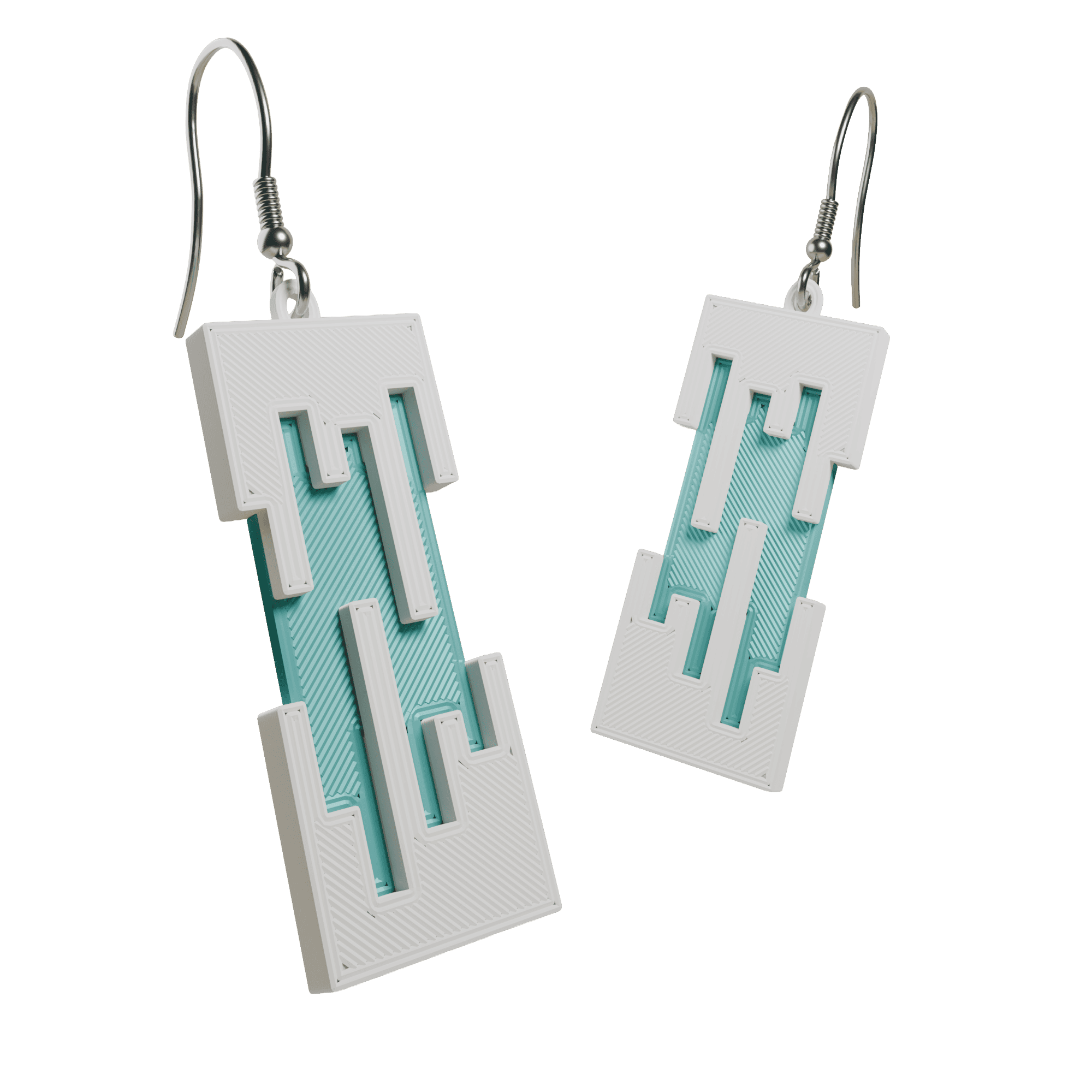 Prism Drops | Dangling Futuristic Earrings