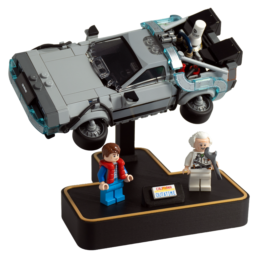 Stand For LEGO® Back To The Future® Delorean Car